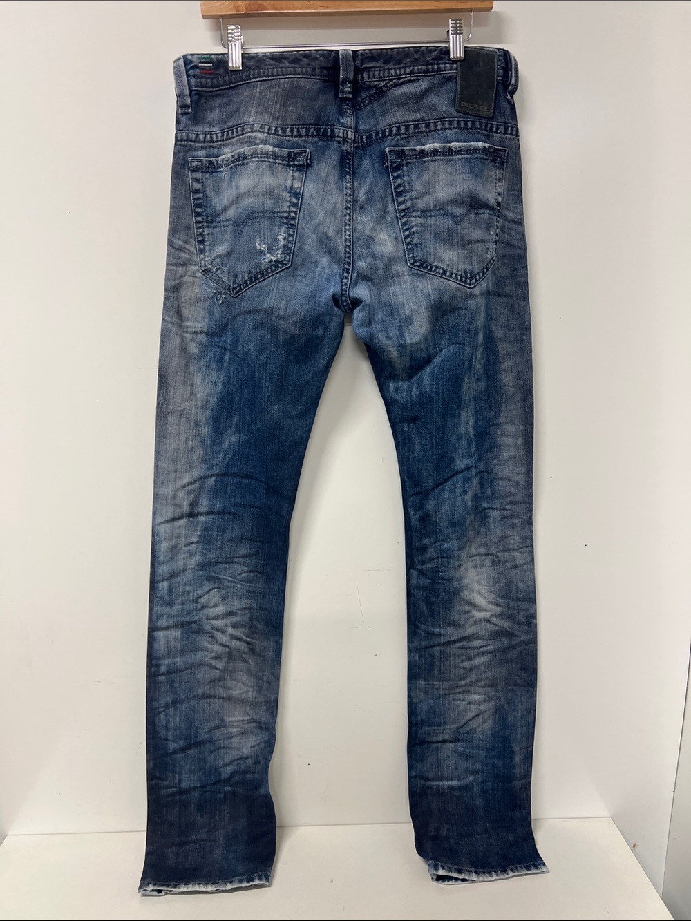Diesel, Thavar Slim Skinny Distressed Jeans, 31 x 34 - Picture 8 of 16